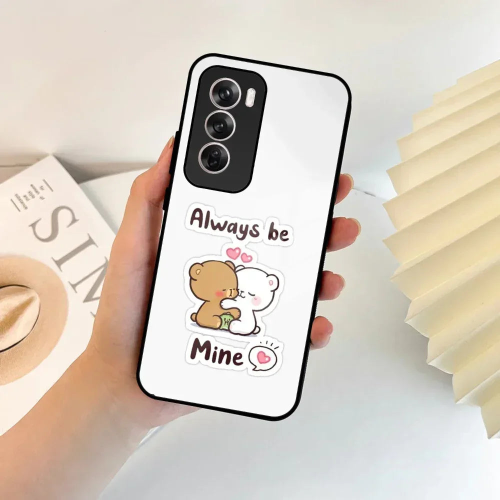 Cute Cuddle Bears Glass Case Cover For Oppo - ShopOnCliQ