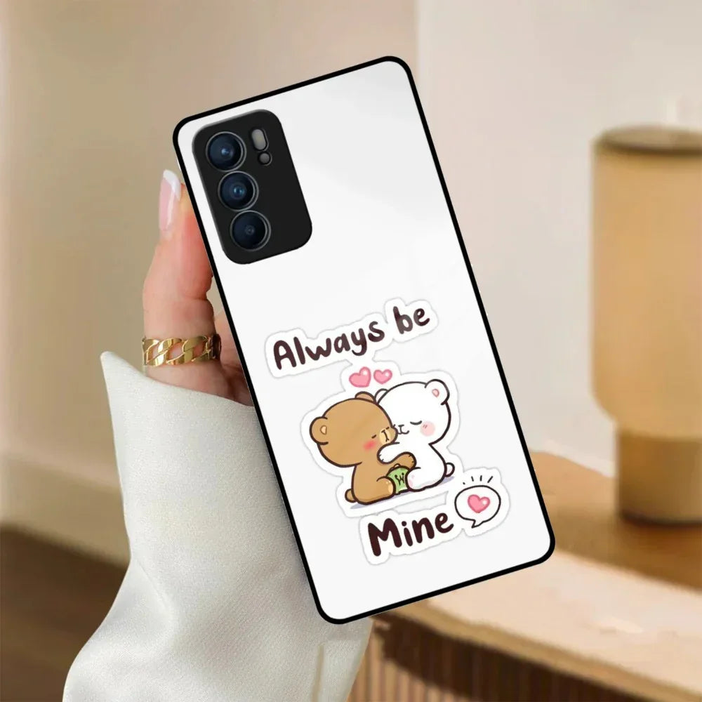 Cute Cuddle Bears Glass Case Cover For Oppo - ShopOnCliQ