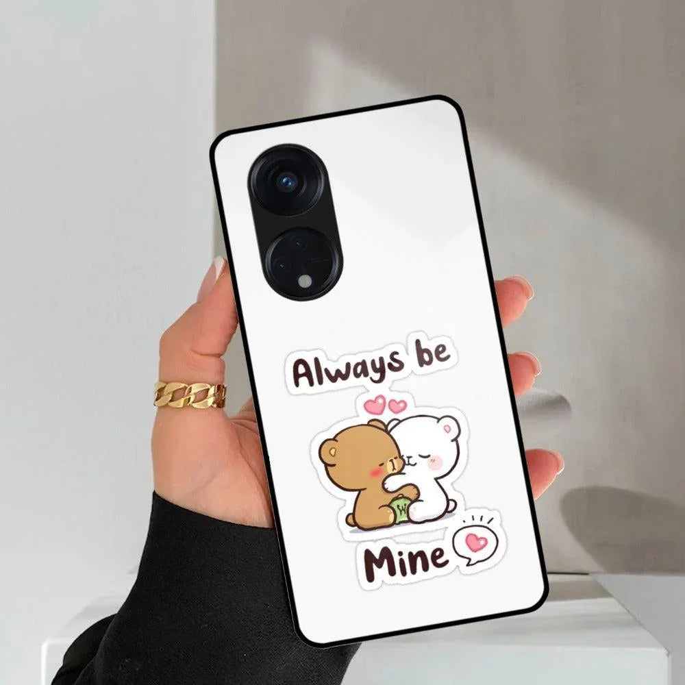 Cute Cuddle Bears Glass Case Cover For Oppo - ShopOnCliQ