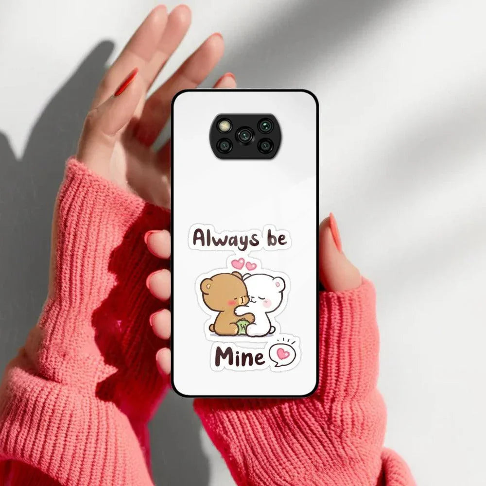 Cute Cuddle Bears Glass Case Cover For Poco - ShopOnCliQ