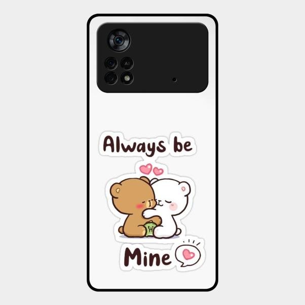Cute Cuddle Bears Glass Case Cover For Poco X4 Pro 5G