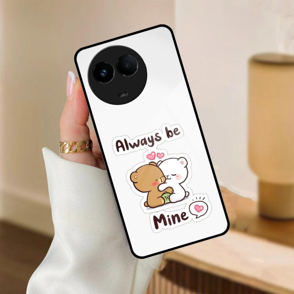 Cute Cuddle Bears Glass Case Cover For Realme/Narzo