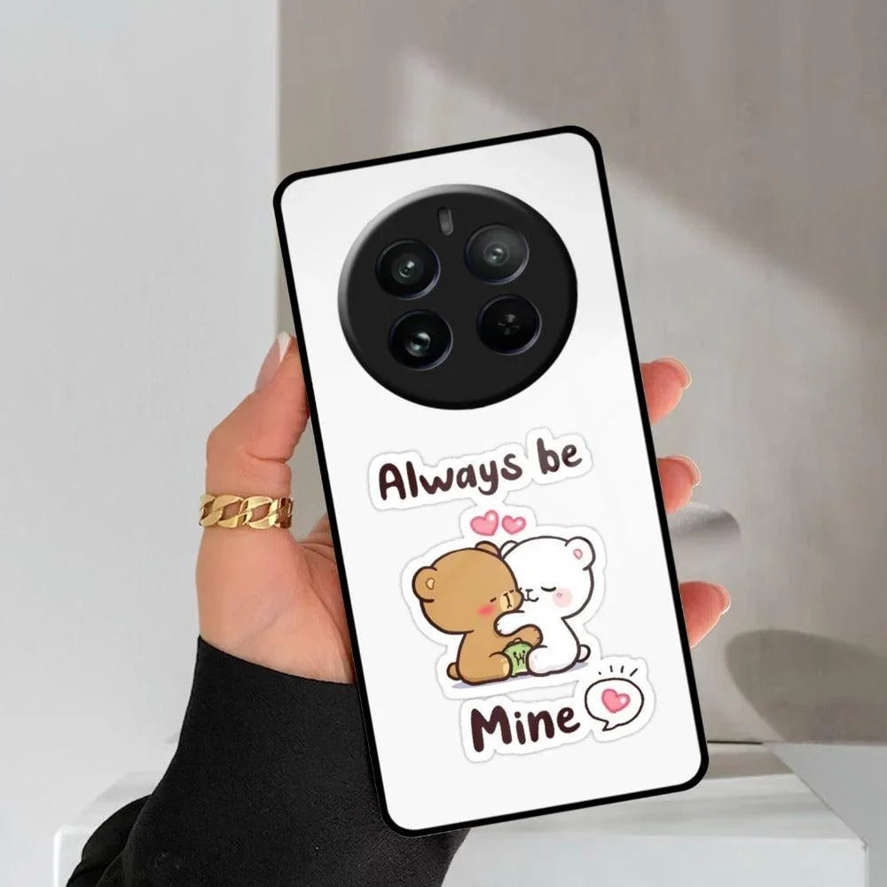 Cute Cuddle Bears Glass Case Cover For Realme/Narzo - ShopOnCliQ