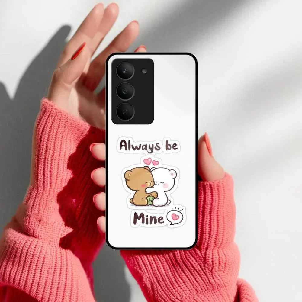 Cute Cuddle Bears Glass Case Cover For Realme/Narzo - ShopOnCliQ