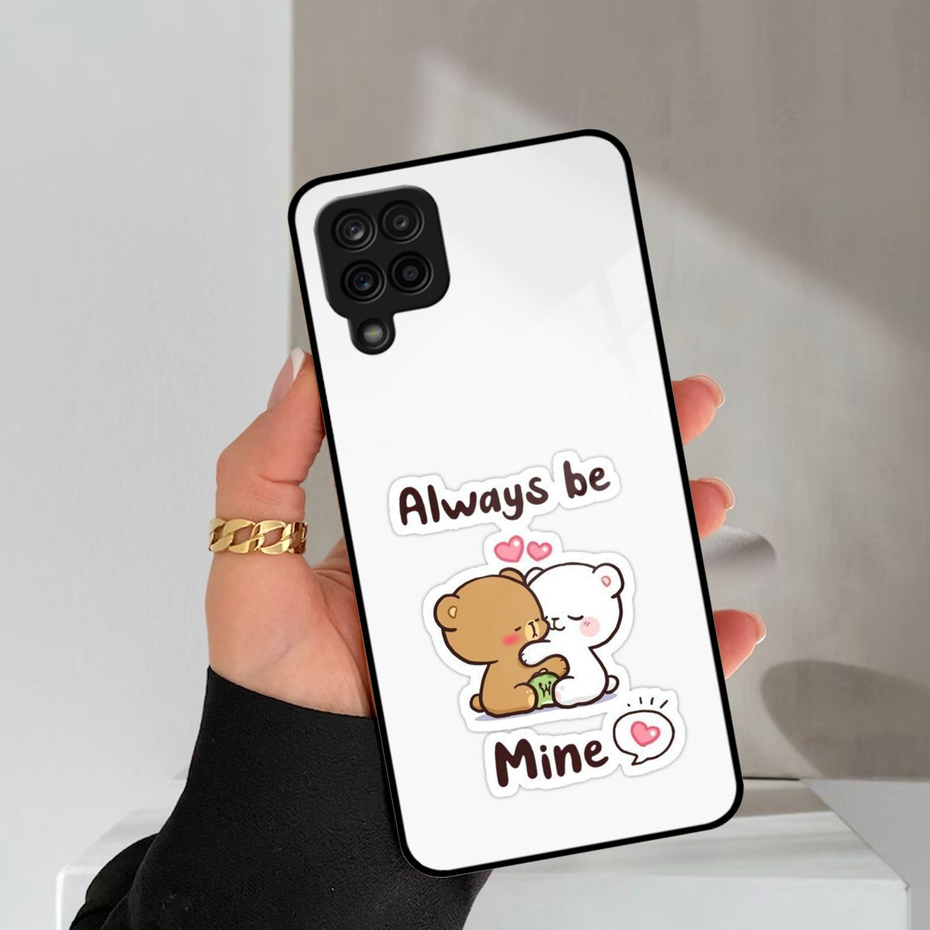 Cute Cuddle Bears Glass Case Cover For Samsung Galaxy M42 5G