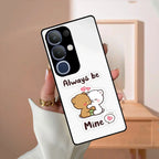 Cute Cuddle Bears Glass Case Cover For Vivo - ShopOnCliQ