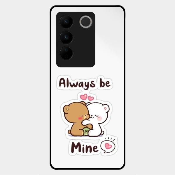 Cute Cuddle Bears Glass Case Cover For Vivo V27 5G