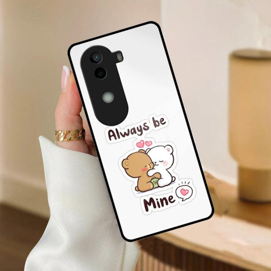 Cute Cuddle Bears Glass Case Cover For Vivo - ShopOnCliQ