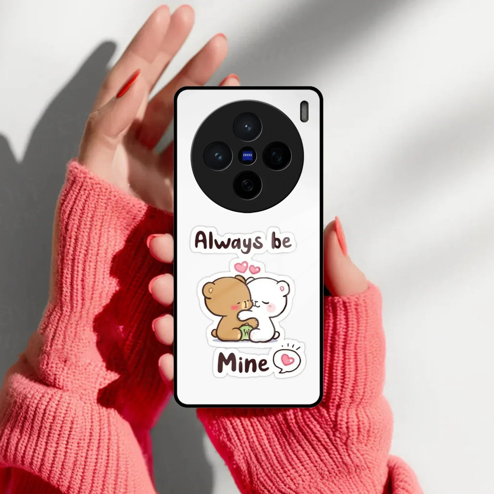 Cute Cuddle Bears Glass Case Cover For Vivo - ShopOnCliQ