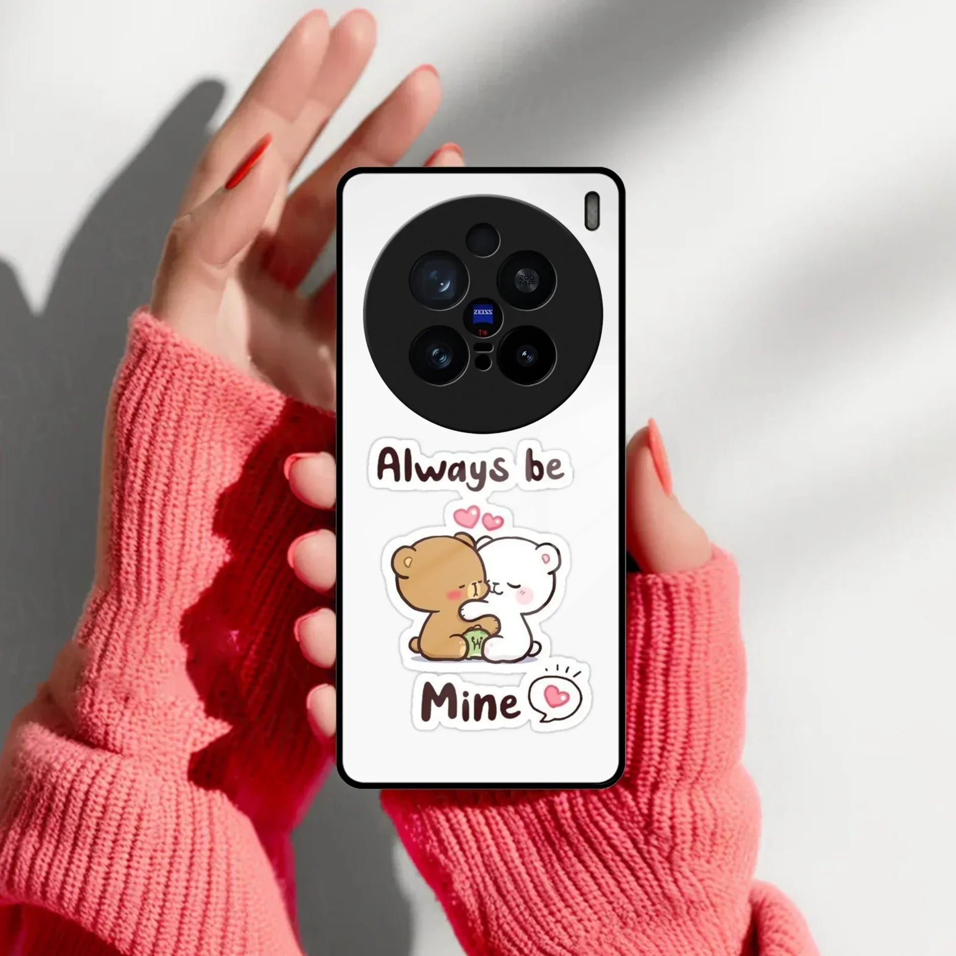 Cute Cuddle Bears Glass Case Cover For Vivo - ShopOnCliQ