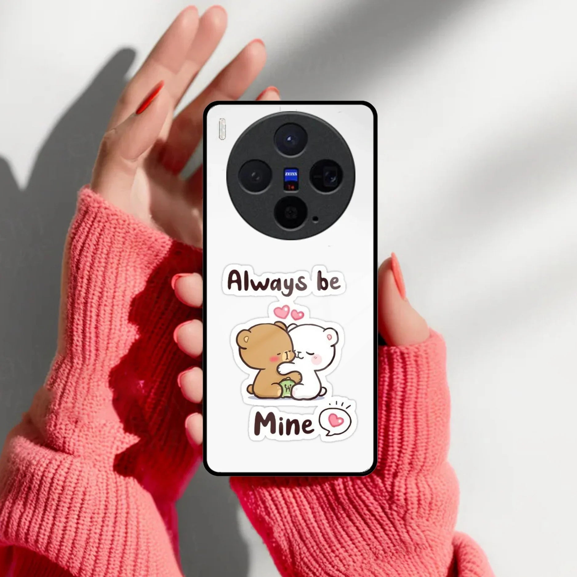 Cute Cuddle Bears Glass Case Cover For Vivo