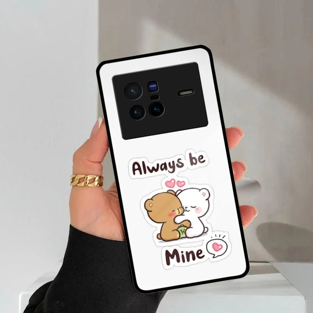 Cute Cuddle Bears Glass Case Cover For Vivo - ShopOnCliQ
