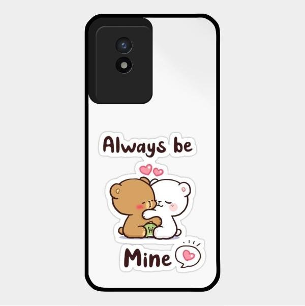 Cute Cuddle Bears Glass Case Cover For Vivo Y02T