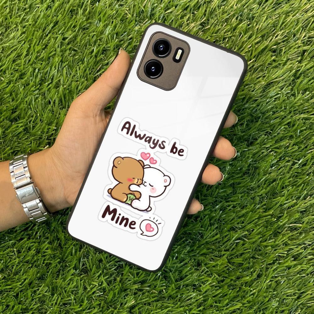 Cute Cuddle Bears Glass Case Cover For Vivo - ShopOnCliQ