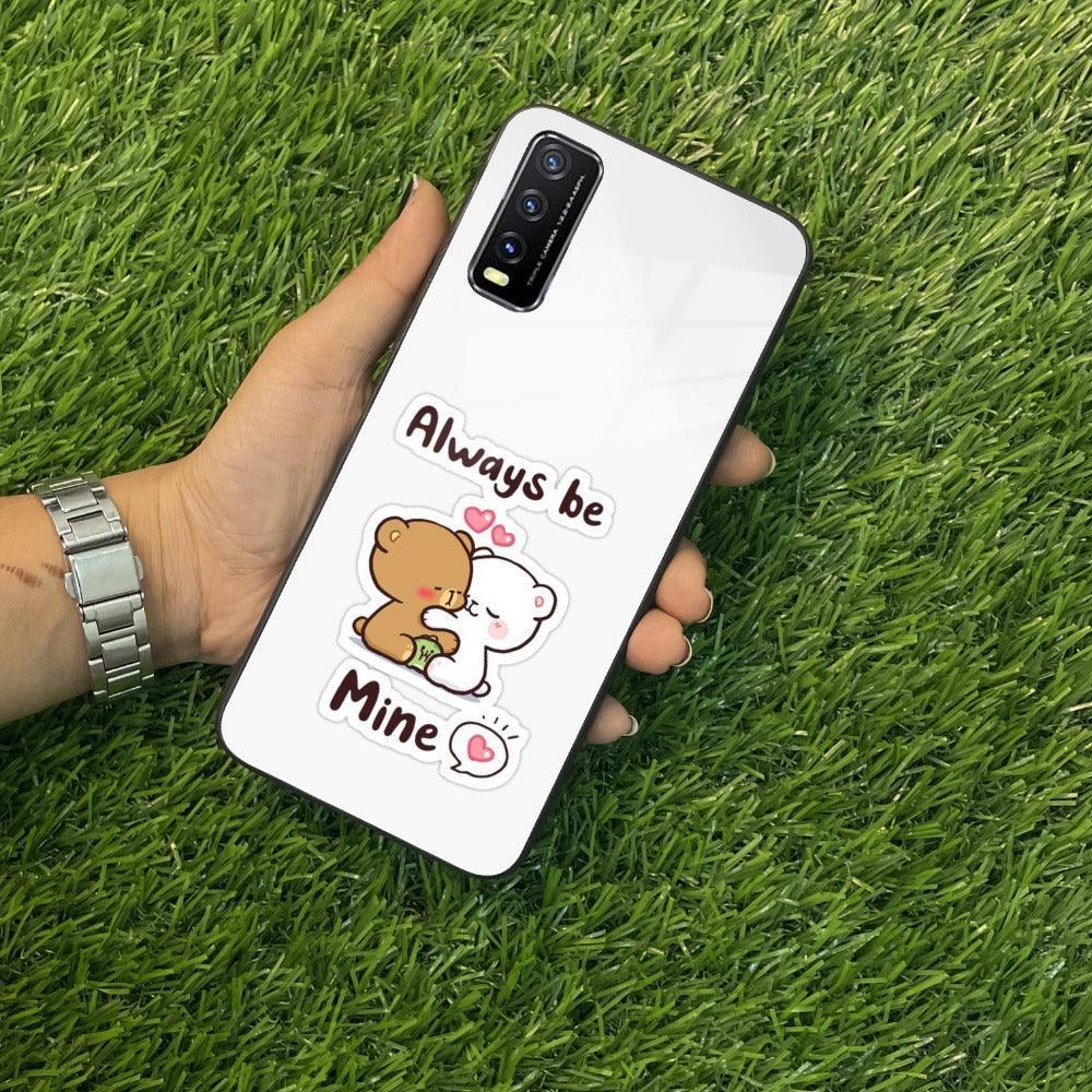 Cute Cuddle Bears Glass Case Cover For Vivo - ShopOnCliQ