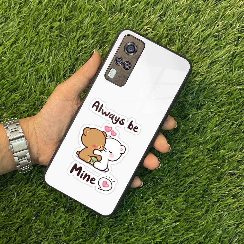 Cute Cuddle Bears Glass Case Cover For Vivo - ShopOnCliQ
