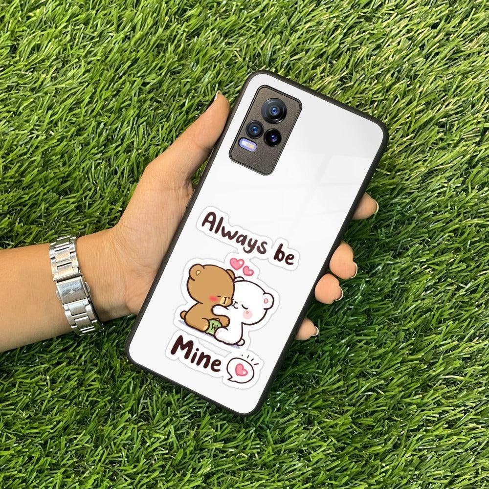 Cute Cuddle Bears Glass Case Cover For Vivo - ShopOnCliQ