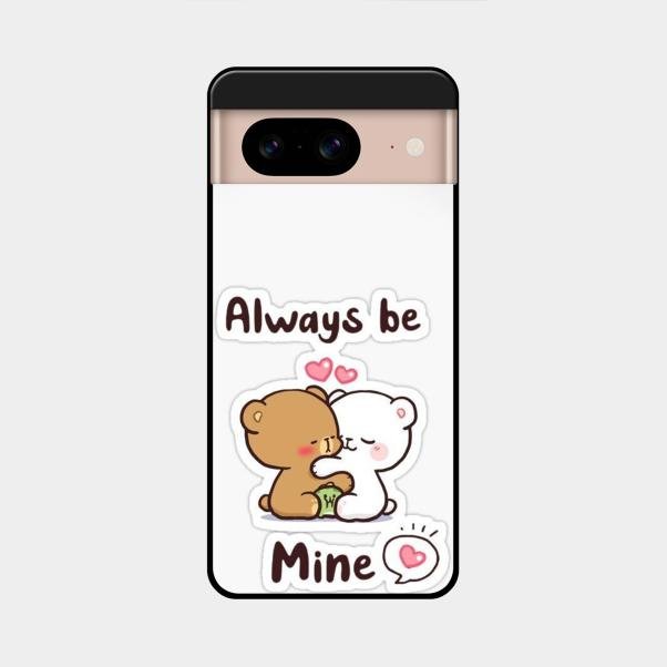 cute cuddle bears glossy metal case cover for Google Pixel 8 5G