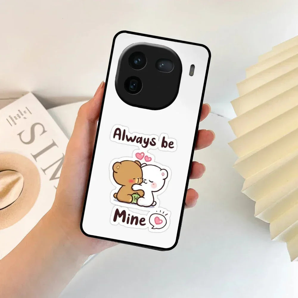 Cute Cuddle Bears Glossy Metal Case Cover For iQOO - ShopOnCliQ