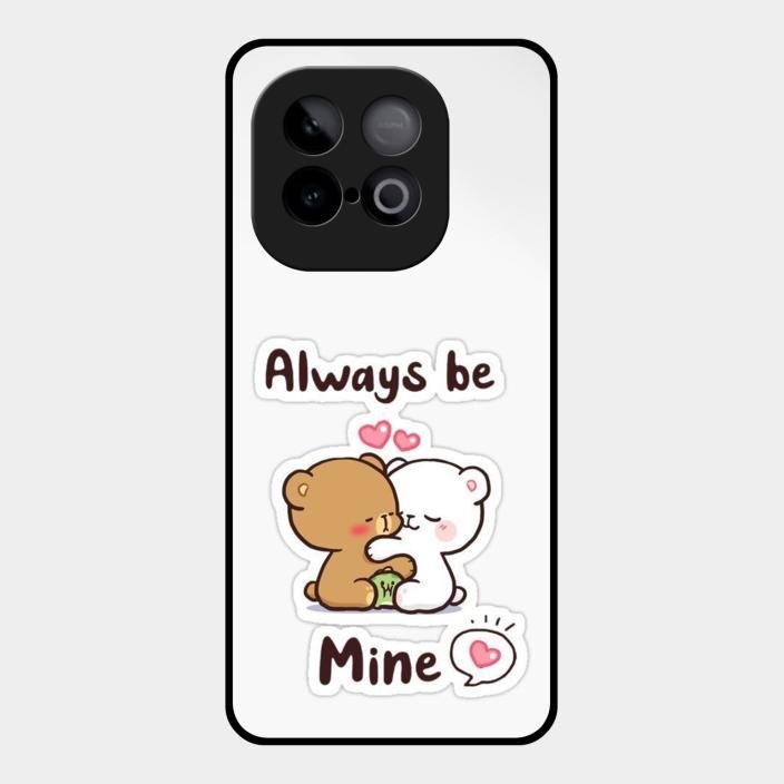 cute cuddle bears glossy metal case cover for iQOO Neo 10 5G