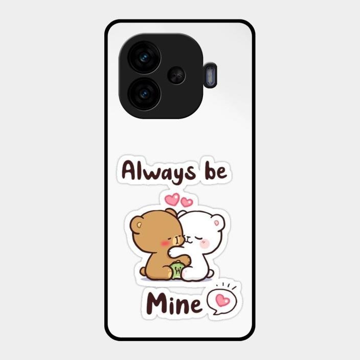 cute cuddle bears glossy metal case cover for iQOO Neo 10R 5G