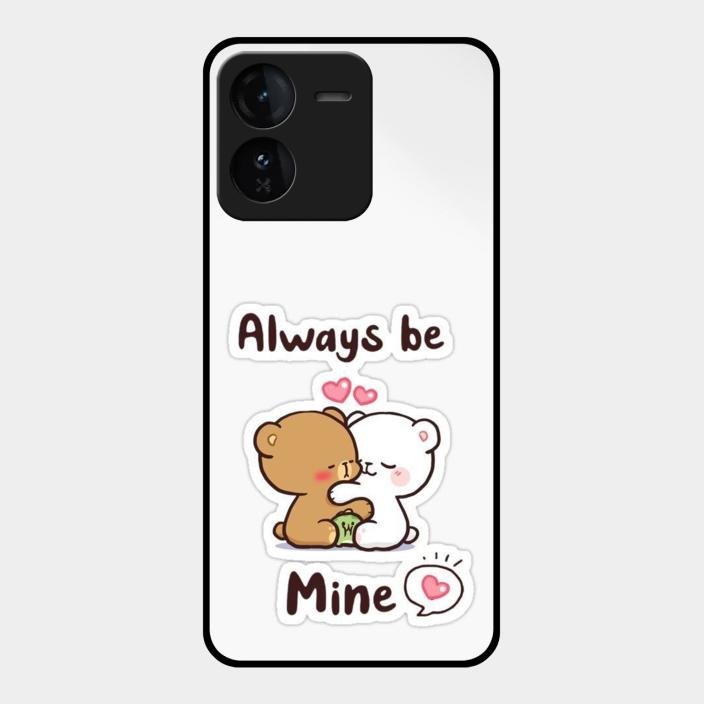 cute cuddle bears glossy metal case cover for iQOO Z9 5G