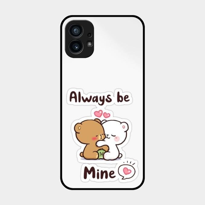 cute cuddle bears glossy metal case cover for Nothing Phone 1