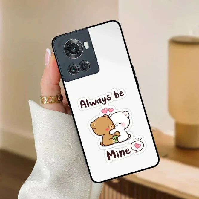 Cute Cuddle Bears Glossy Metal Case Cover For OnePlus - ShopOnCliQ