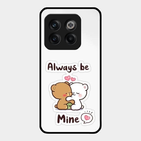 cute cuddle bears glossy metal case cover for Oneplus 10T 5G