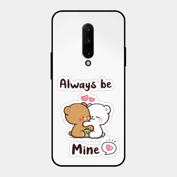 cute cuddle bears glossy metal case cover for Oneplus 7 Pro