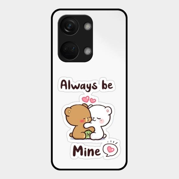 cute cuddle bears glossy metal case cover for Oneplus Nord 3 5G