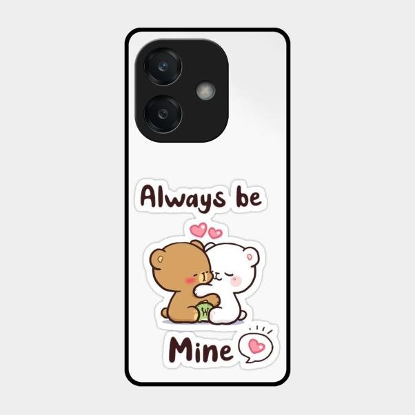cute cuddle bears glossy metal case cover for Oppo A3X 5G
