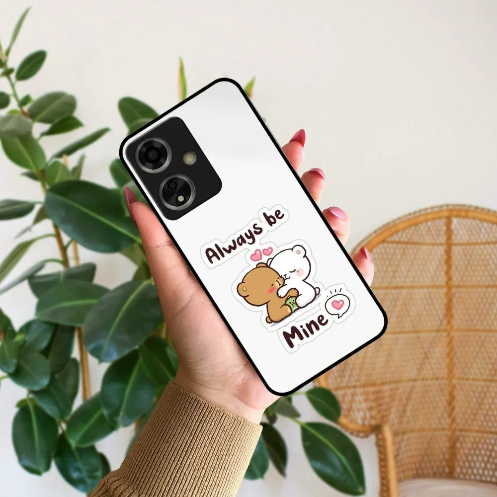 Cute Cuddle Bears Glossy Metal Case Cover For Oppo - ShopOnCliQ
