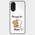 cute cuddle bears glossy metal case cover for Oppo A78 5G
