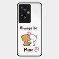 cute cuddle bears glossy metal case cover for Oppo A79 5G