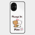 cute cuddle bears glossy metal case cover for Oppo F21 Pro 5G