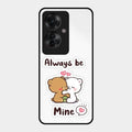 cute cuddle bears glossy metal case cover for Oppo F25 Pro 5G