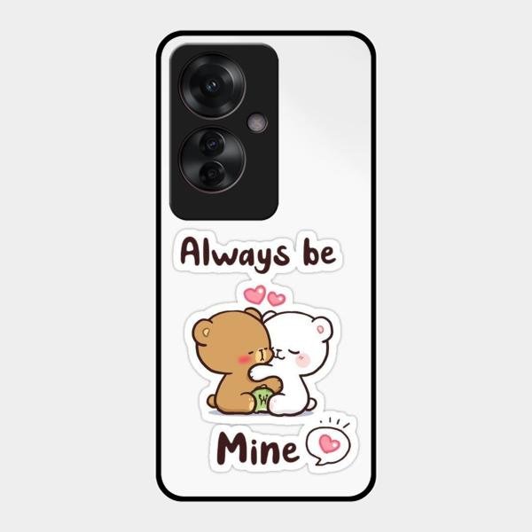 cute cuddle bears glossy metal case cover for Oppo F25 Pro 5G