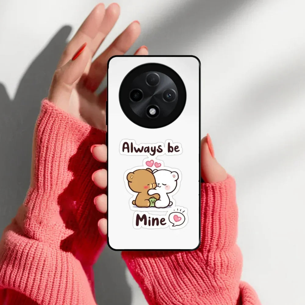 Cute Cuddle Bears Glossy Metal Case Cover For Oppo - ShopOnCliQ