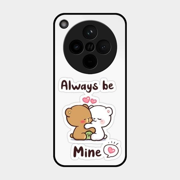 cute cuddle bears glossy metal case cover for Oppo Find X8 5G