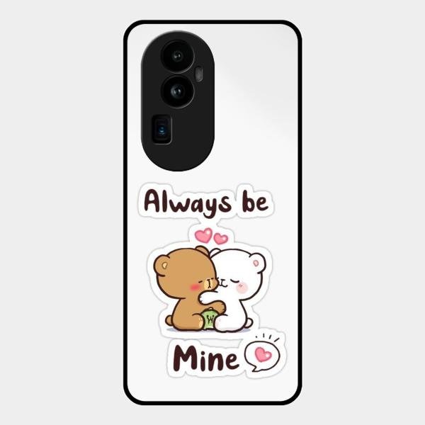 cute cuddle bears glossy metal case cover for Oppo Reno 10 Pro Plus 5G