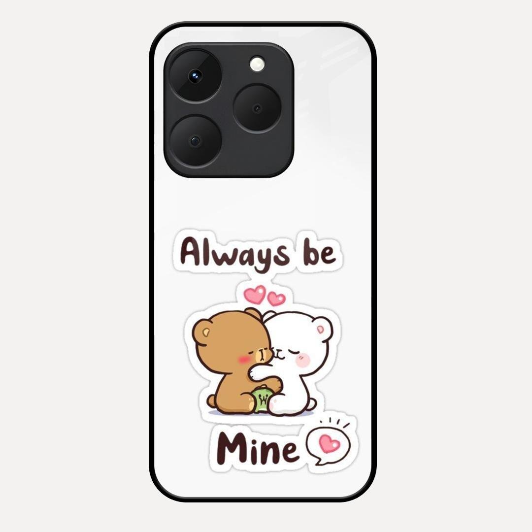 cute cuddle bears glossy metal case cover for Realme 15T 5G