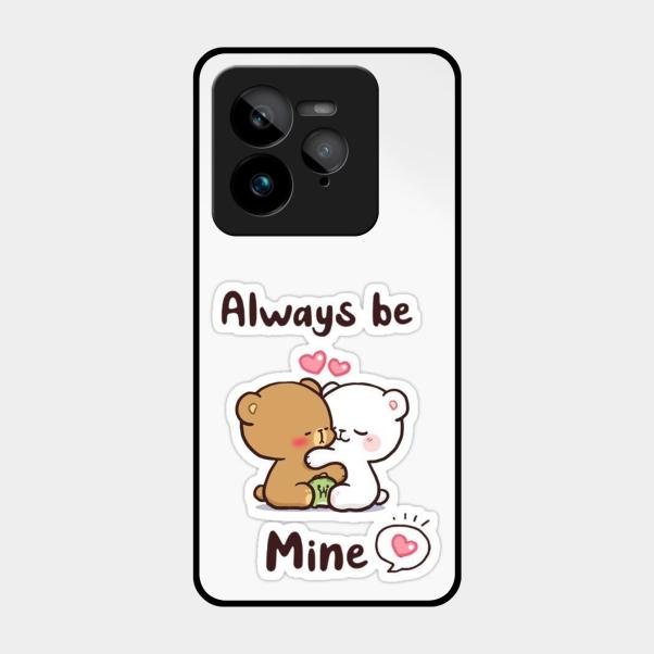 cute cuddle bears glossy metal case cover for Realme Gt 7 Pro