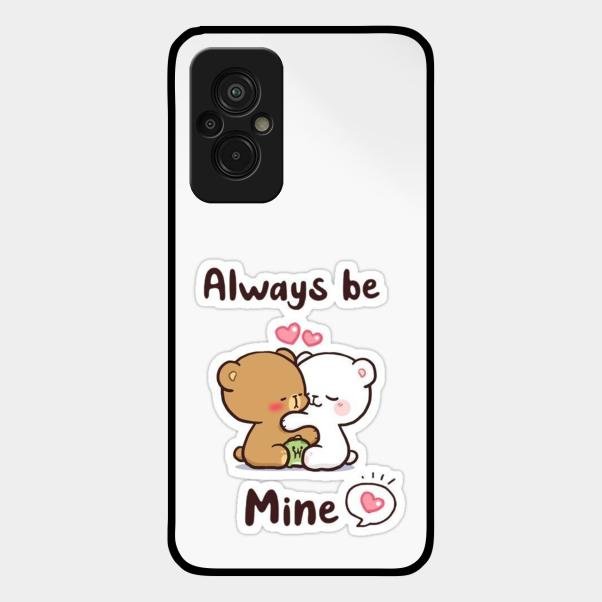 cute cuddle bears glossy metal case cover for Redmi 11 Prime 4G