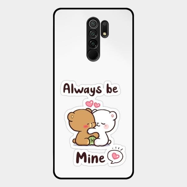 cute cuddle bears glossy metal case cover for Redmi 9 Prime