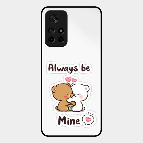 cute cuddle bears glossy metal case cover for Redmi Note 11T 5G