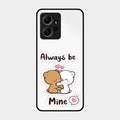 cute cuddle bears glossy metal case cover for Redmi Note 12 4G