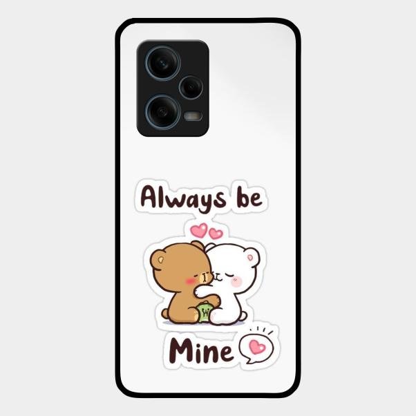 cute cuddle bears glossy metal case cover for Redmi Note 12 Pro 5G