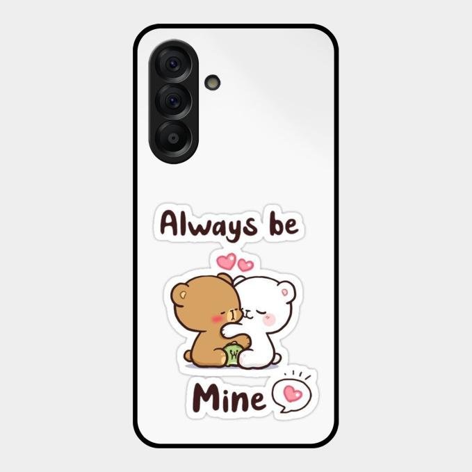 cute cuddle bears glossy metal case cover for Samsung Galaxy A17 5G