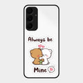 cute cuddle bears glossy metal case cover for Samsung Galaxy A55 5G